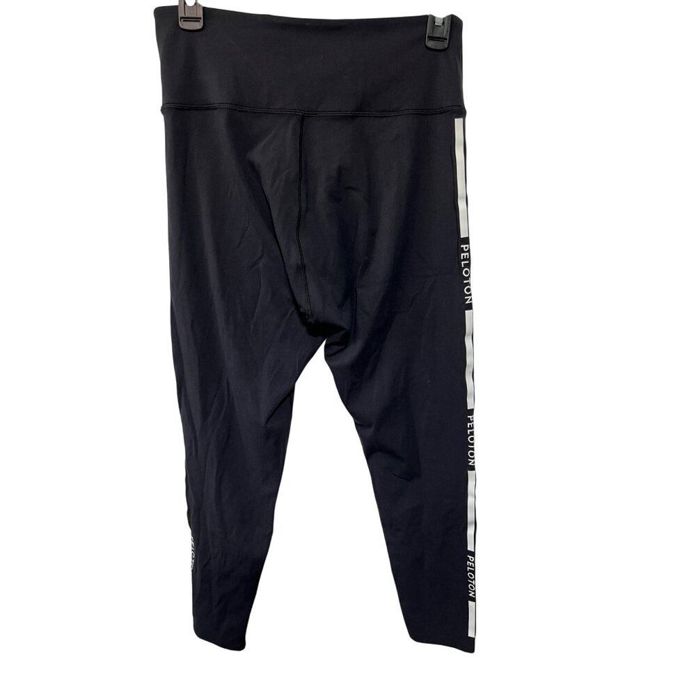 Peloton Womens Black High-Waisted Logo Leggings Size L